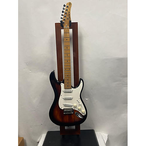 Samick Used Samick Custom Pro Shop Stratocaster Vintage Sunburst Solid Body Electric Guitar Vintage Sunburst