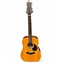 Used Samick D-2-12 Natural 12 String Acoustic Guitar Natural