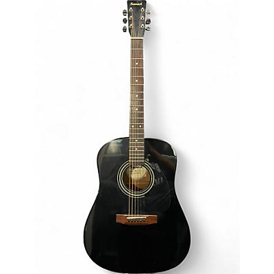 Used Samick DM1BK Black Acoustic Guitar