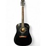 Used Samick DM1BK Black Acoustic Guitar Black