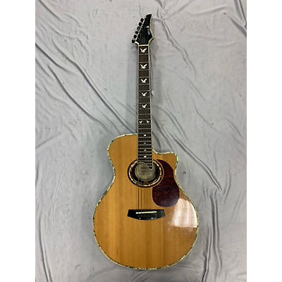 Samick Used Samick EAG 93 Natural Acoustic Electric Guitar