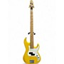 Used Samick GREG BENNETT CORSAIR Yellow Electric Bass Guitar Yellow