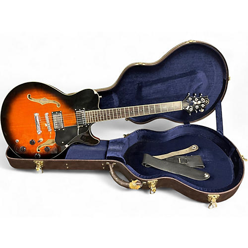 Used Samick Greg Bennett RL-2 Royale Brown Sunburst Hollow Body Electric Guitar Brown Sunburst