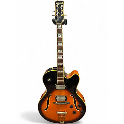 Used Samick HF650 2 Color Sunburst Hollow Body Electric Guitar