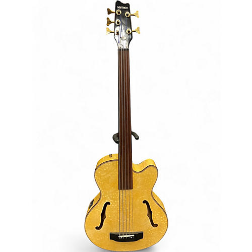 Used Samick HFB5 690RB 5 String Blonde Electric Bass Guitar Blonde