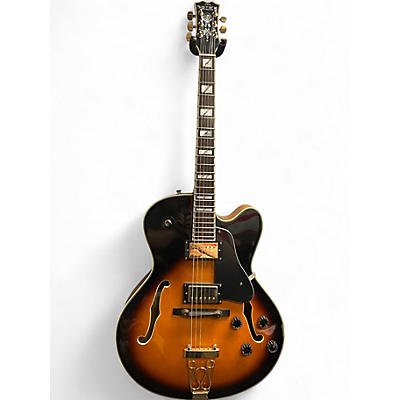 Used Samick Hf 650 2 Color Sunburst Hollow Body Electric Guitar