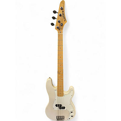 Used Samick LB11 Classic White Electric Bass Guitar