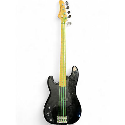 Used Samick LEFT HAND ARTIST 4 BASS Black Electric Bass Guitar