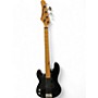 Used Samick LEFT HANDED P BASS Black Electric Bass Guitar Black