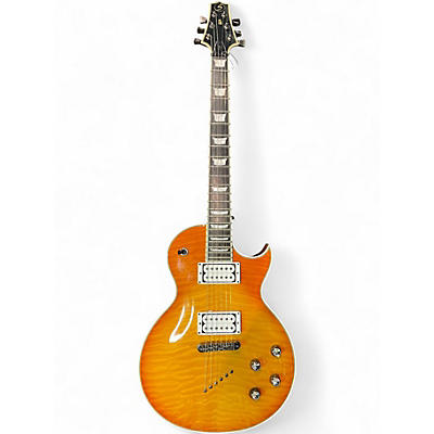 Used Samick Linda JTR LN30 Trans Amber Solid Body Electric Guitar