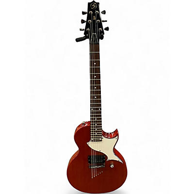 Used Samick Linda LN-10 Les Paul Jr Mahogany Solid Body Electric Guitar