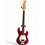 Used Samick PWB-41 Candy Apple Red Electric Bass Guitar Candy Apple Red