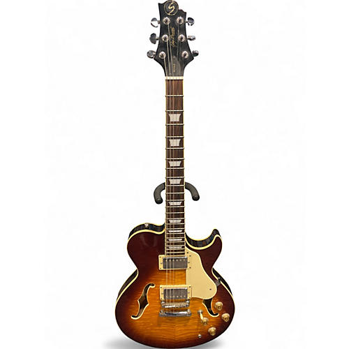 Used Samick RL3 2 Color Sunburst Hollow Body Electric Guitar 2 Color Sunburst