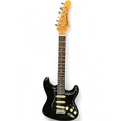 Used Samick S STYLE GUITAR Black Solid Body Electric Guitar