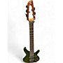 Used Samick SAKB56690  Translucent Green Electric Bass Guitar Translucent Green
