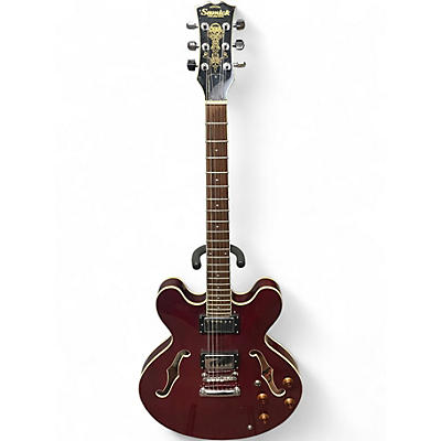 Used Samick SAN 450 RED Hollow Body Electric Guitar