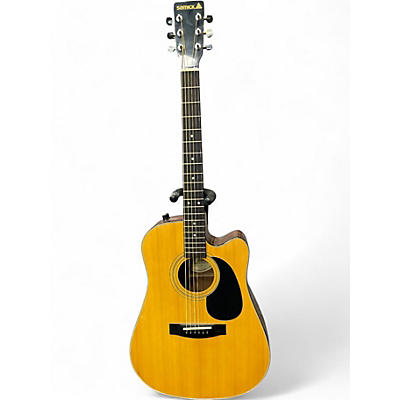Used Samick SF18CE NATURAL Acoustic Electric Guitar