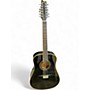Used Samick SW 260-12B Black 12 String Acoustic Guitar Black