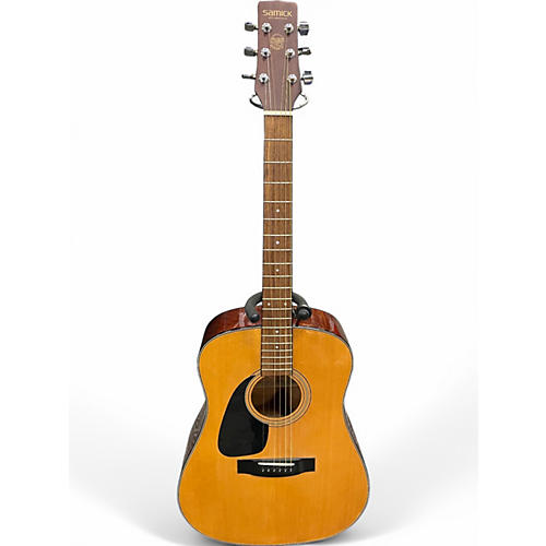 Used Samick SW210LH Natural Acoustic Guitar Natural