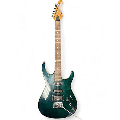 Samick Used Samick Super Strat Emerald Green Solid Body Electric Guitar