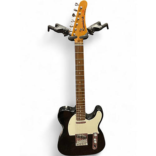 Used Samick Telecaster Black Solid Body Electric Guitar Black