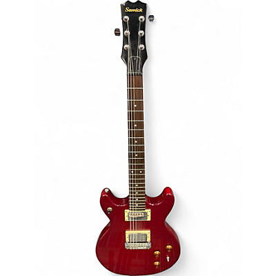 Used Samick ULTRAMATIC RED Solid Body Electric Guitar