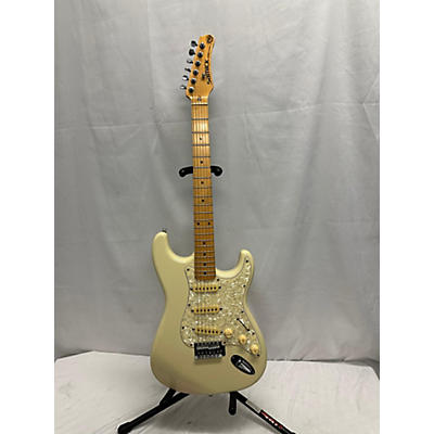 Samick Used Samick Valley Arts Custom Pro Cream Solid Body Electric Guitar