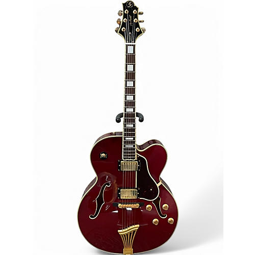 Used Samick lasalle Burgundy Hollow Body Electric Guitar Burgundy