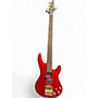 Used Samick thunder 5 Metallic Red Electric Bass Guitar Metallic Red