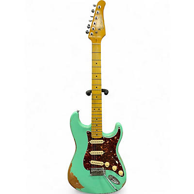 Used Sawtooth ES RELIC  Seafoam Green Solid Body Electric Guitar