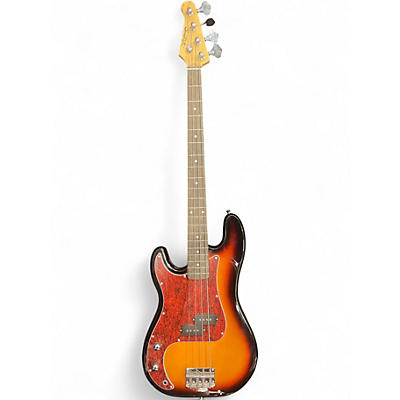 Used Sawtooth P-Bass 2 Tone Sunburst Electric Bass Guitar