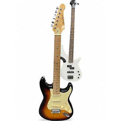 Used Sawtooth S Style 2 Color Sunburst Solid Body Electric Guitar