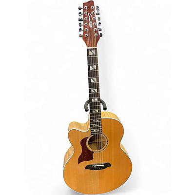 Used Sawtooth ST-MPL-AEJC-12-LH Natural 12 String Acoustic Electric Guitar