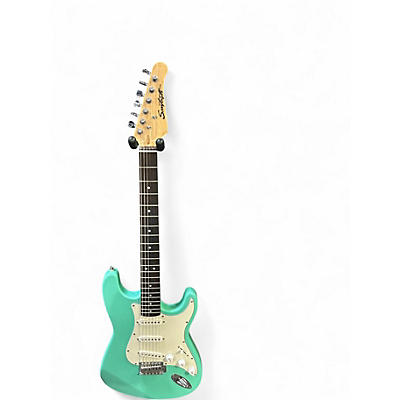 Used Sawtooth es60 sea foam Solid Body Electric Guitar