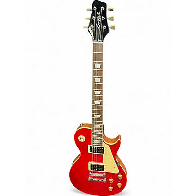 Used Sawtooth h58s Candy Apple Red Solid Body Electric Guitar
