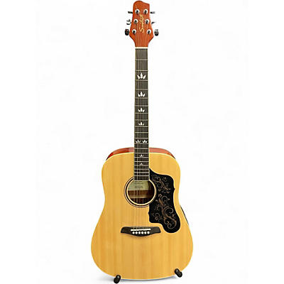 Used Sawtooth st-adn-d Natural Acoustic Guitar