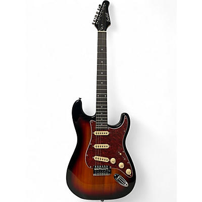 Used Sawtooth strat style  2 Color Sunburst Solid Body Electric Guitar