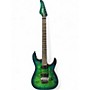 Used Schecter C-6 FR Pro Green Solid Body Electric Guitar Green