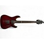 Used Schecter  DIAMOND SERIES DAMIEN SPECIAL Trans Red Solid Body Electric Guitar Trans Red