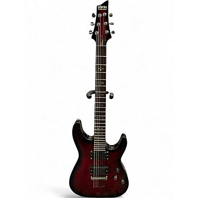 Used Schecter Demon 6 Red Solid Body Electric Guitar