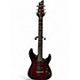 Used Schecter Demon 6 Red Solid Body Electric Guitar Red