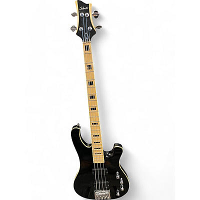 Used Schecter Guitar Research 004 Black Electric Bass Guitar