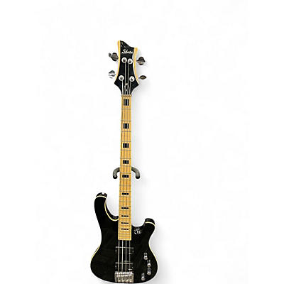 Used Schecter Guitar Research 004 Black Electric Bass Guitar