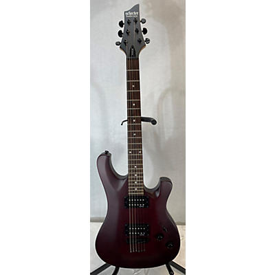 Schecter Guitar Research Used Schecter Guitar Research 006 Deluxe Maroon Solid Body Electric Guitar