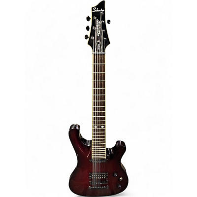 Used Schecter Guitar Research 007 ELITE RED Solid Body Electric Guitar