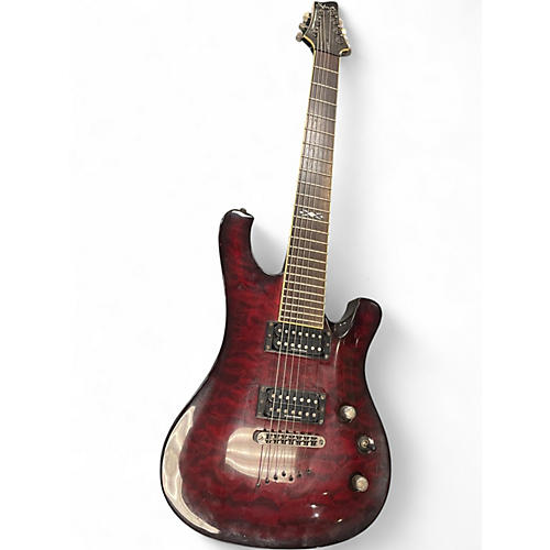 Used Schecter Guitar Research 007 ELITE Trans Red Solid Body Electric Guitar Trans Red