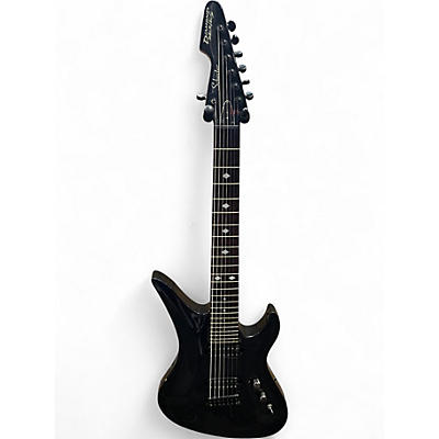 Used Schecter Guitar Research A7 CHARCOAL SPARKLE Solid Body Electric Guitar