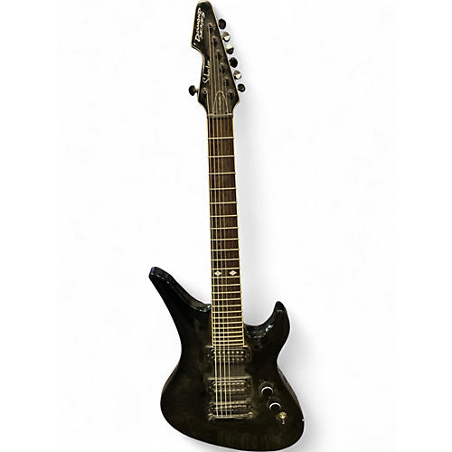 Used Schecter Guitar Research A7 Elite Black Solid Body Electric Guitar Black