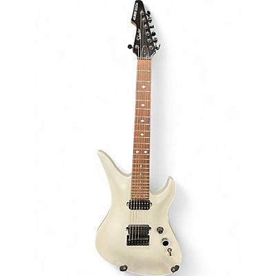 Used Schecter Guitar Research A7 WHITE Solid Body Electric Guitar