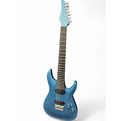 Used Schecter Guitar Research AARON MARSHALL AM7  Jade Pearl Metallic Solid Body Electric Guitar